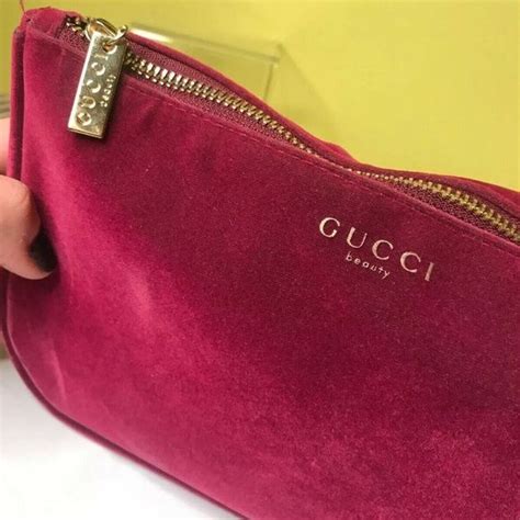 gucci counterfeit makeup case|gucci makeup bag pink velvet.